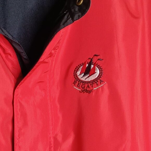 DryJoy by FootJoy Golf Jacket Mens Large Red Pullover Water Resist Regatta Bay - Picture 9 of 12